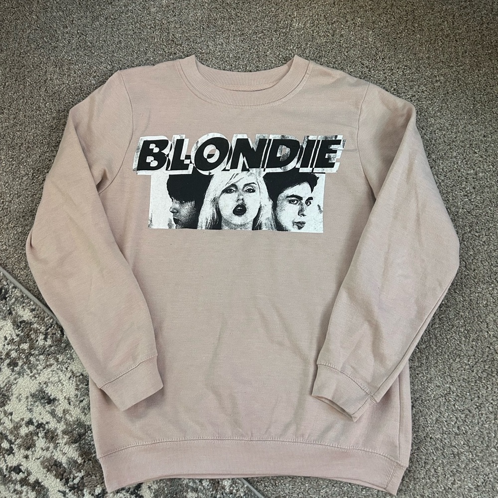 Target Blondie Graphic Crewneck Sweater in Dusty Rose